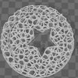 Adorno Estrella.jpg Voronoi Christmas Wheel Ornament - Star Style