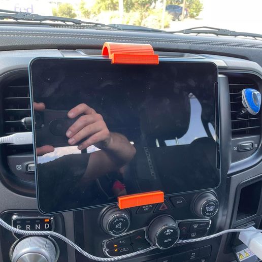 iPad Air Hook Mount 3D model