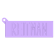 ReitmanKeychain.stl Ghostbusters Ivan Reitman Nametag Keychain