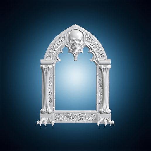Cryptkeeper Scroll Frame 3D Print Model