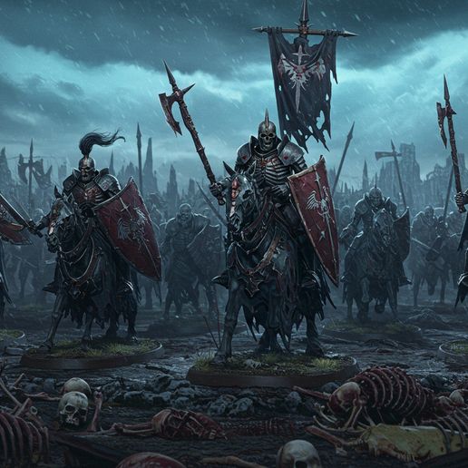 😵 YeOldeFantasy Vampiric Skeletal Riders・ 3D File for 3D printing・Cults