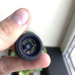 Rotiform WGR-M 18 inch rims With Yokohama Advan TIRES for scale and hot wheels