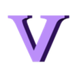 V.stl Letters and Numbers GOD OF WAR Letters and Numbers | Logo
