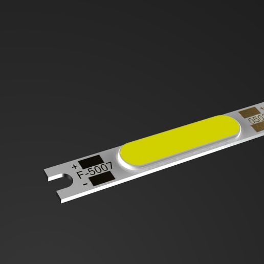 COB.19.jpg Fichier OBJ 50x7MM 3W 5W COB Bande lumineuse LED à puce DC 9-11V・Design pour impression 3D à télécharger, URkA