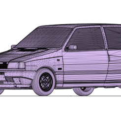 fiat-1.png Fichier STL Fiat Uno SCR・Objet imprimable en 3D à télécharger