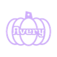 Avery.stl US PERSONALIZED PUMPKIN DECORATION FOR TOP 3000 USA FIRST NAMES