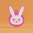 Cute-Bunny-Keychain2.png Cute Bunny Keychain - Toytaku Prints