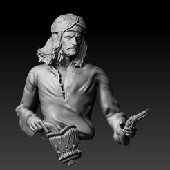 sdk.jpg Archivo OBJ Busto Sandokan・Modelo para descargar e imprimir en 3D
