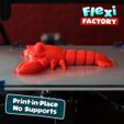 LobsterBed01.jpg Fichier STL Mignon homard Flexi Print-in-Place・Objet imprimable en 3D à télécharger