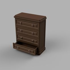 Dresser4.jpg Fichier STL Commode et tiroirs・Idée pour impression 3D à télécharger