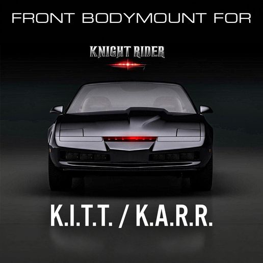 KNIGHT RIDER フロントキャスナー付き ミニッツレーサー用ボディセット KNIGHT RIDER フロントキャスナー付き ミニッツレーサー用ボディセット