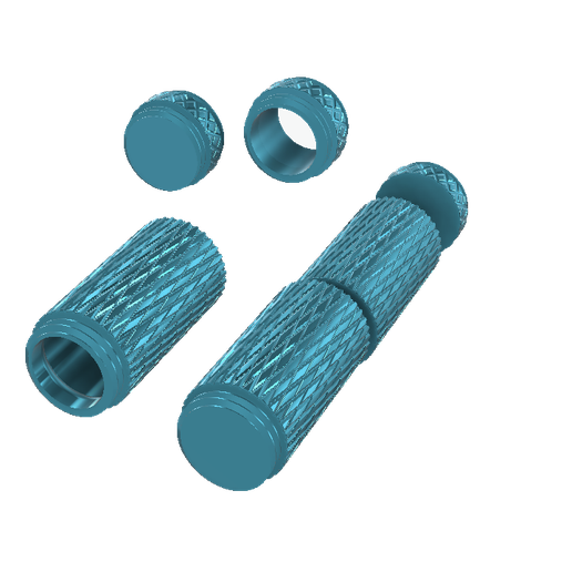 Knurled Circular 90MM FILLET v01.png Conteneur moleté avec extensions