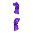 mains 7.stl HANDS - various hand positions (set 1) - 1/35