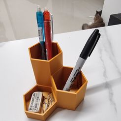 20231108_211815.jpg Honeycomb 3 Lattices Pen Holder