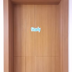 study-door.jpg Descargar archivo STL estudio de la placa de características • Diseño imprimible en 3D, RINMAKER