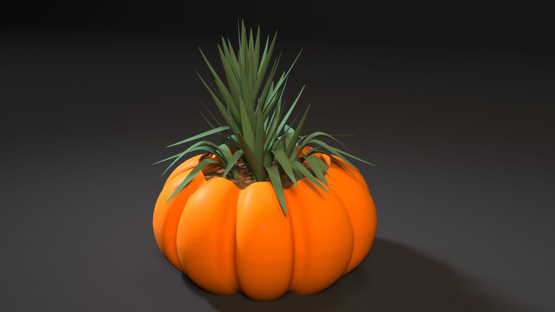 2.jpg STL-Datei planter pumpkin・3D-druckbare Vorlage zum herunterladen, zalesov