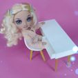 4.jpg Doll STUDY DESK ,Barbie ,Rainbow high doll, Doll Furniture