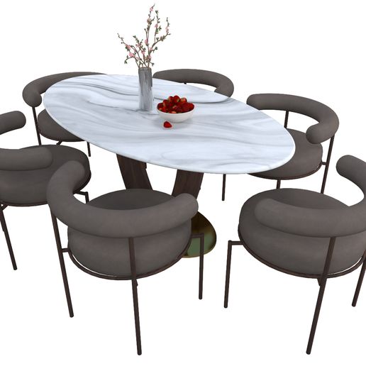 V1.jpg Ovel Shape Dining table