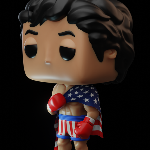 Funko Pop Rocky Balboa 3D model
