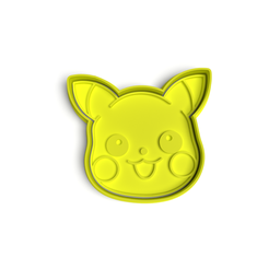 pikachu.png Fichier STL emporte-pièce pokemon / emporte-pièce pokemon・Design pour impression 3D à télécharger