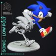 Ex ane OBSESSION ie at = sr Y <) z e) 7) @ PRINTEDOBSESSION.CO.UK Sonic - Low Poly - Fan Art