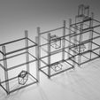 untitled14.jpg Metal Shelf and Shelves and Cardboard Boxes Gift Free low-poly 3D model