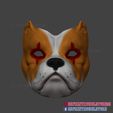 Bulldog_Mask_Cosplay_STL_03.jpg Bulldog Mask STL File Halloween Cosplay Helmet 3D Printable