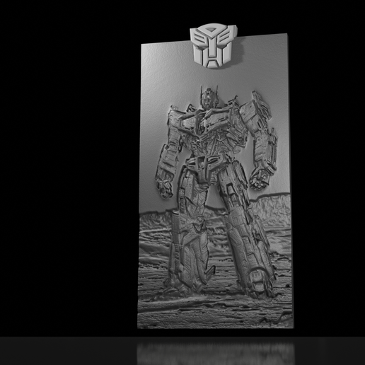 🤖 Optimus Prime - Transformer Bas Relief・Free STL File for 3D printing ...