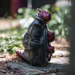 Kobold-3.jpg 3D file 3 Chonky Kobolds in a Trench Coat・3D print design to download
