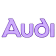 AUDI LETRA.stl audi logo