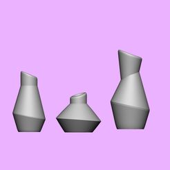 1.jpg 3D-Datei vase set・Modell zum Herunterladen und 3D-Drucken