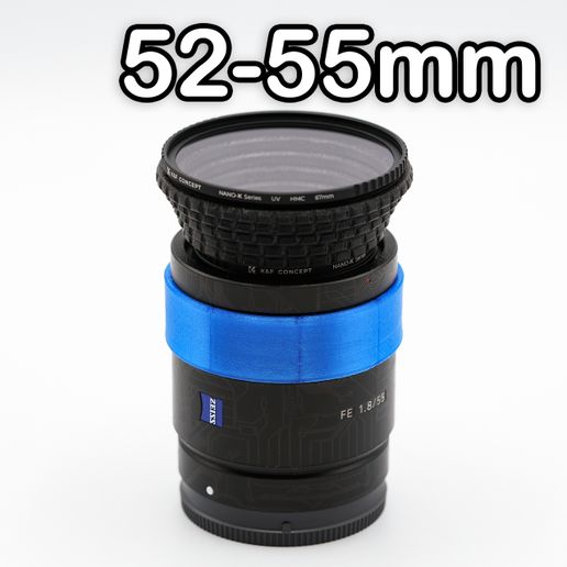55 Mm - FILTRO 58 Mm Adattatore Step-Up Adattatore Filtro Adattatore