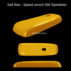 Salt flats - Speed record 356 Speedster (oD Co)aalsy Fichier STL Salt flats - Record de vitesse 356 Speedster・Modèle pour imprimante 3D à télécharger