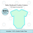 Etsy-Listing-Template-STL.png Baby bodysuit 2 Cookie Cutters | STL Files