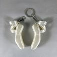 Ballet-Slipper-2-Keychain-27.jpg Realistischer Ballett-Spitzenschuh in Schlüsselanhänger-Größe mit Bändern / Ballettschläppchen (kommerzielle Lizenz - NO AMS)