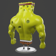7.png 3D-Datei Muscle Spongebob meme sculpture 3D print・Design für den 3D-Druck zum Herunterladen