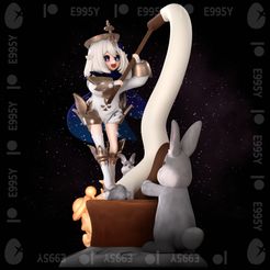 1.jpg 3D-Datei Genshin Impact - Paimon macht Mochi zur Feier des Jahres des Hasen🐰 Abbildung STL-Datei für 3D-Druck・3D-druckbare Vorlage zum herunterladen