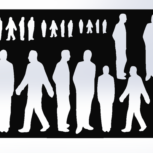 human stencil silhouette