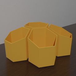 immagine-3.jpg Archivo STL Set organizador hexagonal・Plan de impresión en 3D para descargar
