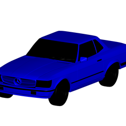 1.png Fichier 3D Mercedes Benz SL 1972・Modèle imprimable en 3D à télécharger, car-