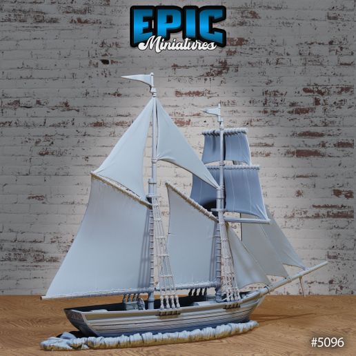 🚢 Sailing Ship - Golden Rose ‧ DnD Miniature ‧ Tabletop Miniatures ...