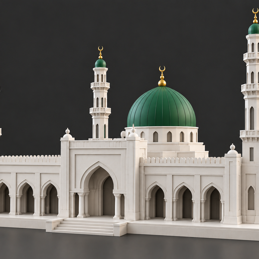 Masjid an-Nabawi – Medina | 3D Printable Mosque Model