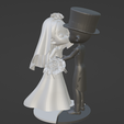 Marriage.png Bride and Groom cake top