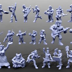 DeckerRockerPromo.jpg 3D file Cyberwars pt 3: Deckers and Rockers!・3D printer design to download