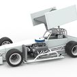 1.jpg Supermodified front engine Winged race car V4 Scale 1:25