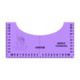 ADULT TSHIRT CENTRE RULER CENTIMETERS.stl T-shirt center rulers (or alignment guides)