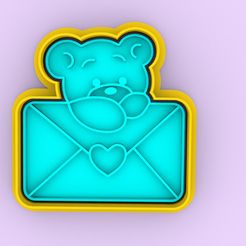 photo1644242685-2.jpeg STL file COOKIE CUTTER BEAR LETTER - COOKIE CUTTER BEAR LETTER・3D printable design to download