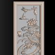 Lotus-Flower_tall_4-4.jpg Lotus pattern relief design for CNC router
