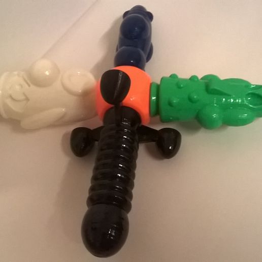 Vibrator Sleeve Dildo 4-way Spanner STL File for Cults