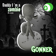 Frame-9.png 🏴‍☠️Gonner By Daddy, I'm a Zombie - CHARACTER SCULPTURE 3D STL (KEYCHAIN) 🧟‍♂️